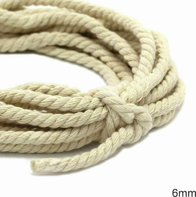 Twisted ropes, ( for Makrame ) 100% cotton 6mm, 330 meters