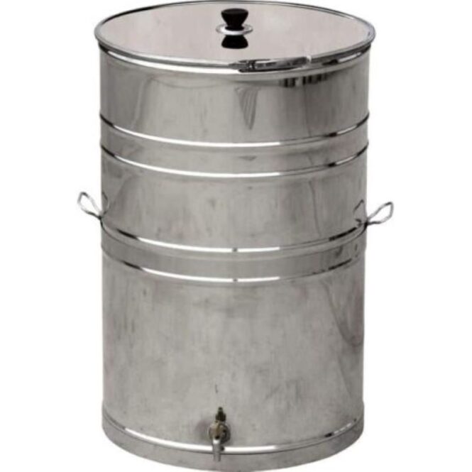 Stainless Steel Oil Container 18/10, 50lt, with open lid