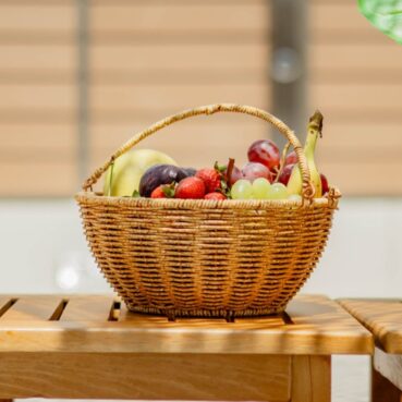 καλαθι μπαμπου στρογγυλο